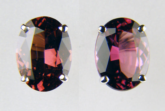 Rhodolite garnet earrings