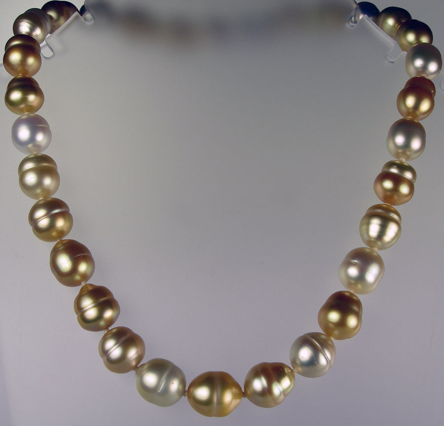 Golden South Sea pearl necklace