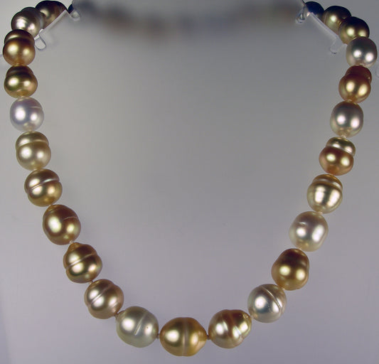 Golden South Sea pearl necklace
