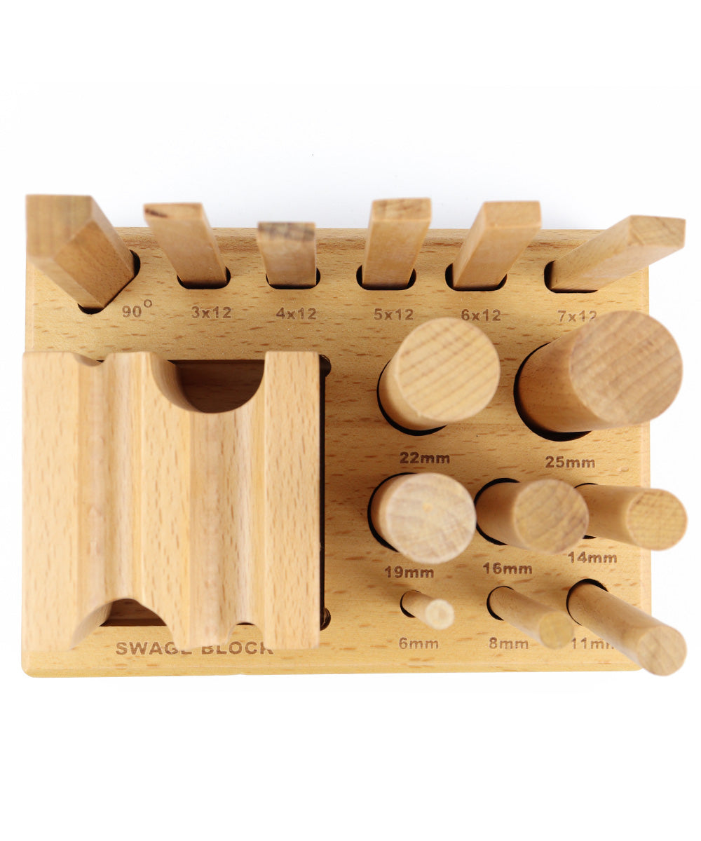 Wooden Swage Forming Set 14pc